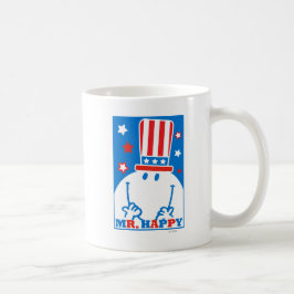 Mr. Happy with Patriotic Hat Kaffeetasse