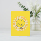 Mr. Happy's glückliches Motto Postkarte (Stehend Vorderseite)