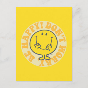 Mr. Happy's glückliches Motto Postkarte