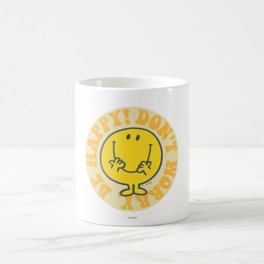 Mr. Happy's Happy Motto Kaffeetasse (Mittel)