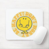 Mr. Happy's Happy Motto Mousepad (Mit Mouse)