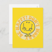 Mr. Happy's Happy Motto Postkarte (Vorne/Hinten)