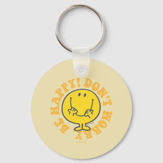 Mr. Happy's Happy Motto Schlüsselanhänger (Vorderseite)