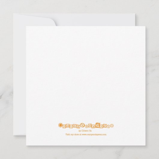 Mr Heart Wedding Einladung - Platz (Rückseite)