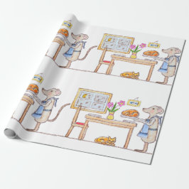 Mr Hiddle Cooks Turkey Season Greetings Card Geschenkpapier