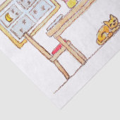 Mr Hiddle Cooks Turkey Season Greetings Card Seidenpapier (Ausschnitt)