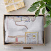 Mr Hiddle Cooks Turkey Season Greetings Card Seidenpapier (Geschenk)