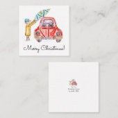 Mr Hiddle 'Tree Time' Mitteilungskarte (Vorne/Hinten)