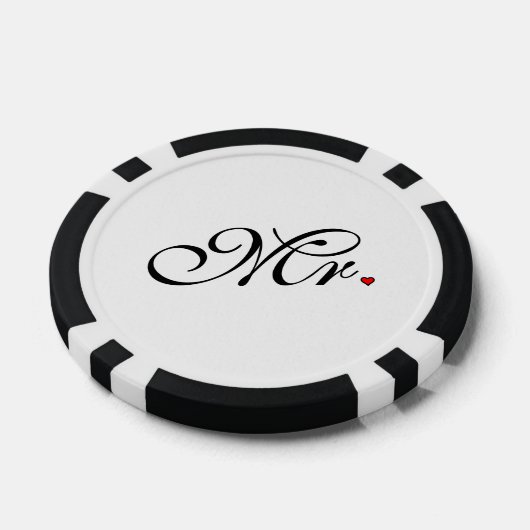 Mr. Husband Groom Ihre neuen Wünsche Pokerchips (Einzeln)