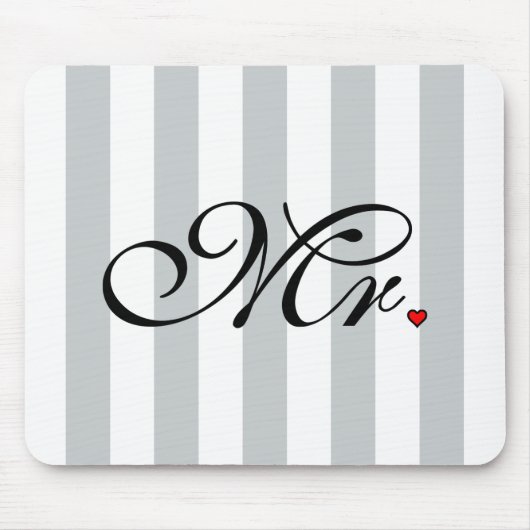 Mr. Husband Groom Klicken, um die Farbstreifen anz Mousepad (Vorne)