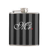 Mr. Husband Groom Seine neuen Wünsche Flachmann (Vorderseite)