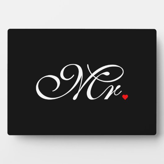 Mr. Husband Groom Seine neuen Wünsche Fotoplatte (Vorderseite)