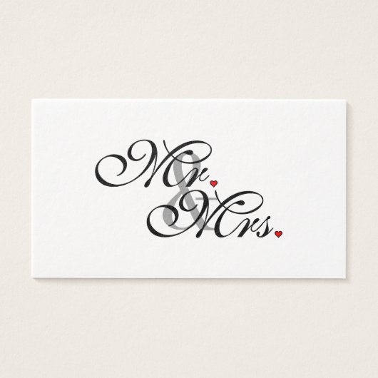 Mr. Husband und Mrs. Husband Ehefrau Seine neuen W (Vorderseite)