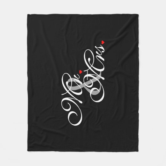 Mr. Husband und Mrs. Husband Ehefrau Seine neuen W Fleecedecke (Vorderseite)