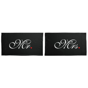 Mr. Husband und Mrs. Husband Ehefrau Seine neuen W Kissenbezug