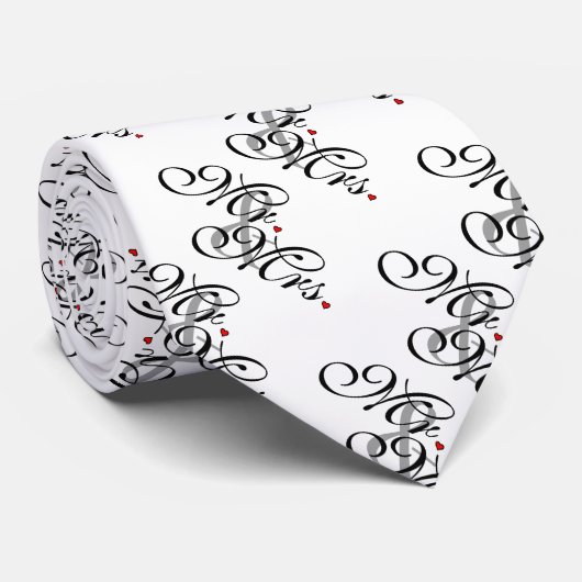 Mr. Husband und Mrs. Husband Ehefrau Seine neuen W Krawatte (Gerollt)