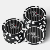 Mr. Husband und Mrs. Husband Ehefrau Seine neuen W Pokerchips (Stapel)