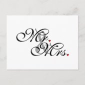 Mr. Husband und Mrs. Husband Ehefrau Seine neuen W Postkarte (Vorderseite)