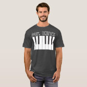 Mr Keys Keyboard Piano Player Musical (2) T-Shirt (Vorne ganz)