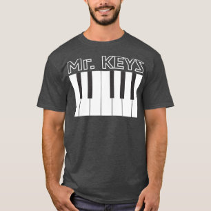 Mr Keys Keyboard Piano Player Musical (2) T-Shirt