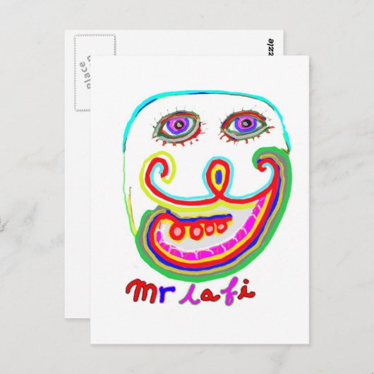 Mr. Lafi - Join my comedy Postkarte (Vorne/Hinten)