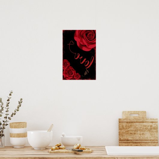 Mr Liebe, Boyfriend Gift, Erntedank gift Poster (Küche)