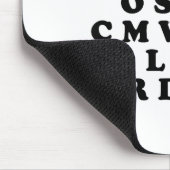 Mr M R Ducks T, Funny Duck Lover, Waterfowl Quote Mousepad (Ecke)