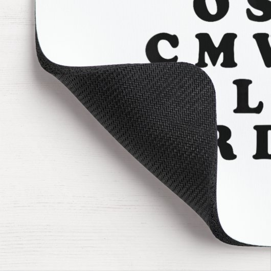 Mr M R Ducks T, Funny Duck Lover, Waterfowl Quote Mousepad (Ecke)