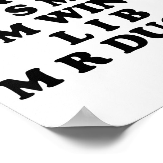 Mr M R Ducks T, Funny Duck Lover, Waterfowl Quote Poster (Ecke)