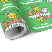 Mr Men Little Miss Best Christmas Ever Geschenkpapier (Rolleneckpunkt)
