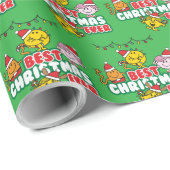 Mr Men Little Miss Best Christmas Ever Geschenkpapier (Rolleneckpunkt)
