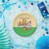 Mr Men Little Miss Best Christmas Ever Pappteller (Party)