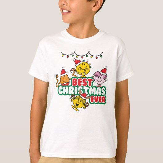 Mr Men Little Miss Best Christmas Ever T-Shirt (Vorderseite)