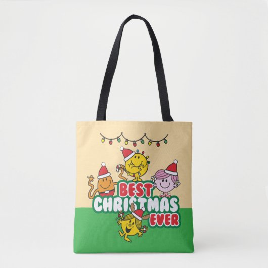 Mr Men Little Miss Best Christmas Ever Tasche (Vorderseite)