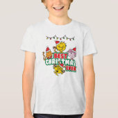 Mr Men Little Miss Best Christmas Ever Tri-Blend Shirt (Vorderseite)