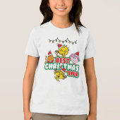 Mr Men Little Miss Best Christmas Ever Tri-Blend Shirt (Vorderseite)