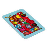 Mr Men & Little Miss Bus Magnet (Rechte Seite)