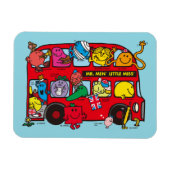 Mr Men & Little Miss Bus Magnet (Horizontal)
