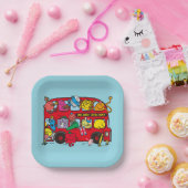 Mr Men & Little Miss Bus Pappteller (Party)