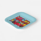 Mr Men & Little Miss Bus Pappteller (Gewinkelt)