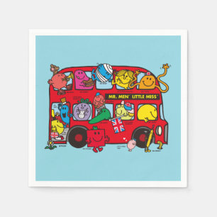 Mr Men & Little Miss Bus Serviette