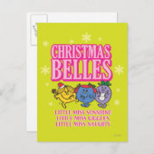Mr Men Little Miss Christmas Belles Feiertagspostkarte (Vorne/Hinten)