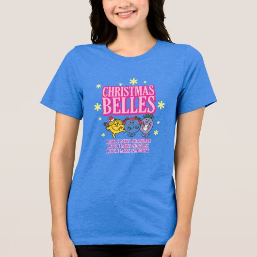 Mr Men Little Miss Christmas Belles Tri-Blend Shirt (Vorderseite)
