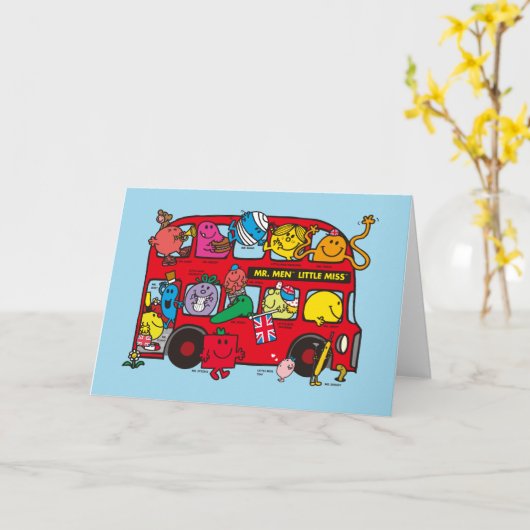 Mr. Men & Little Miss Crowded Bus Karte (Gelbe Blume)