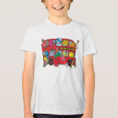 Mr Men & Little Miss Crowded Bus Tri-Blend Shirt (Vorderseite)