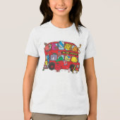 Mr Men & Little Miss Crowded Bus Tri-Blend Shirt (Vorderseite)