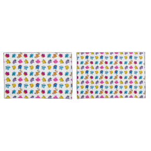 Mr Men & Little Miss Dancing Neon Pattern Kissenbezug