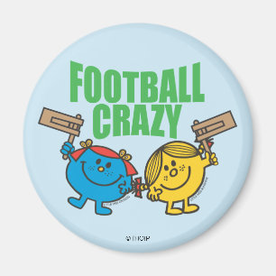 Mr Men Little Miss Football Crazy Magnet