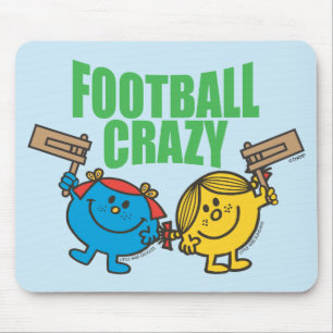 Mr Men Little Miss Football Crazy Mousepad