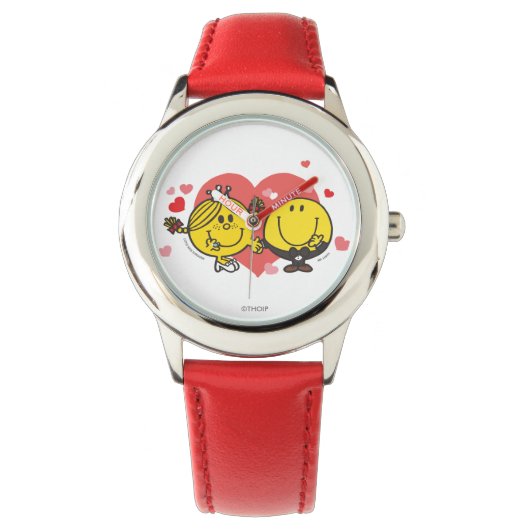 Mr Men Little Miss Happy Sunshine Wedding Armbanduhr (Vorderseite)